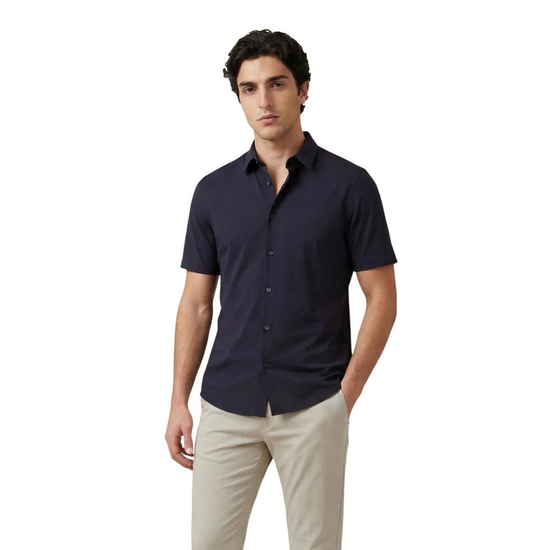 Armani Exchange Blue Polyamide Shortsleeve Shirt for Men