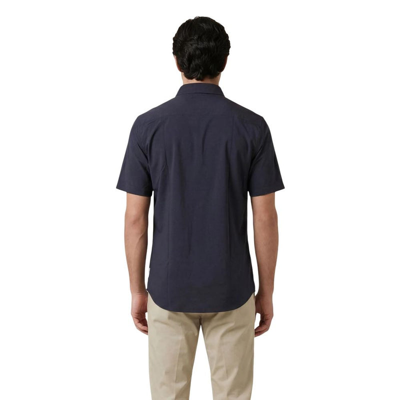 Armani Exchange Blue Polyamide Shortsleeve Shirt for Men