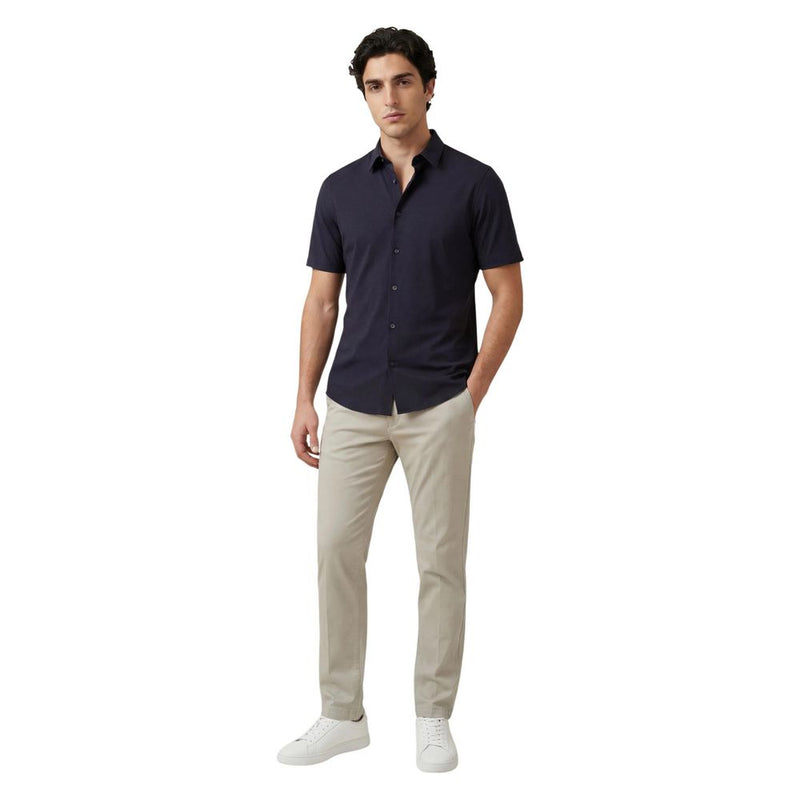 Armani Exchange Blue Polyamide Shortsleeve Shirt for Men