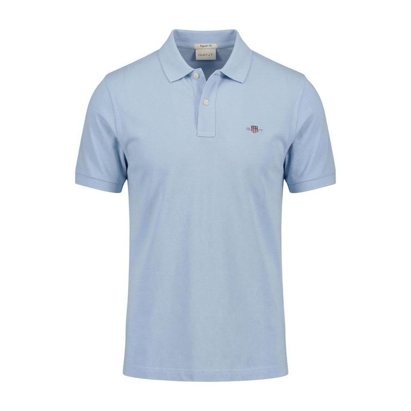 Gant Blue Cotton Polo Shirt - Essential Casual Wear