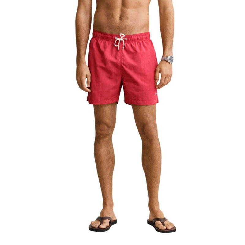 Gant Red Recycled Polyamide Swim Shorts for Men