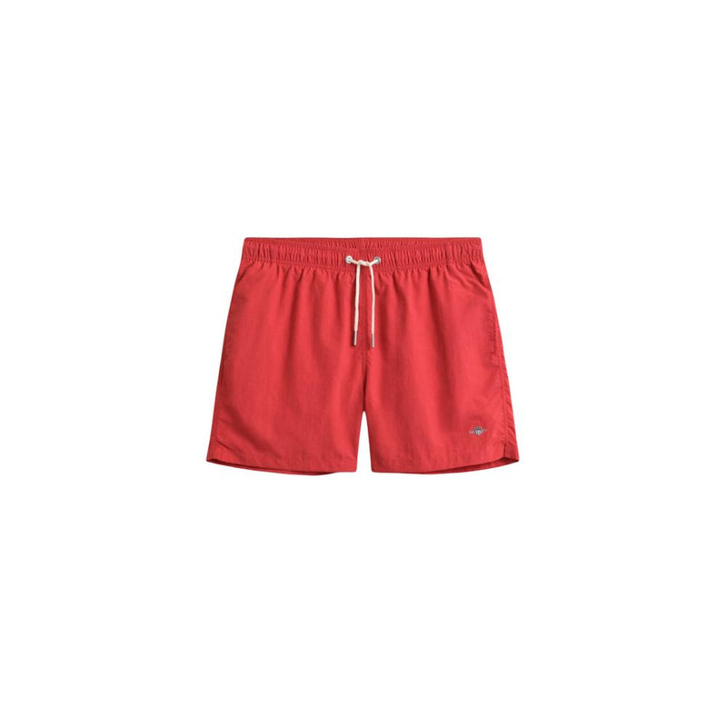Gant Red Recycled Polyamide Swim Shorts for Men