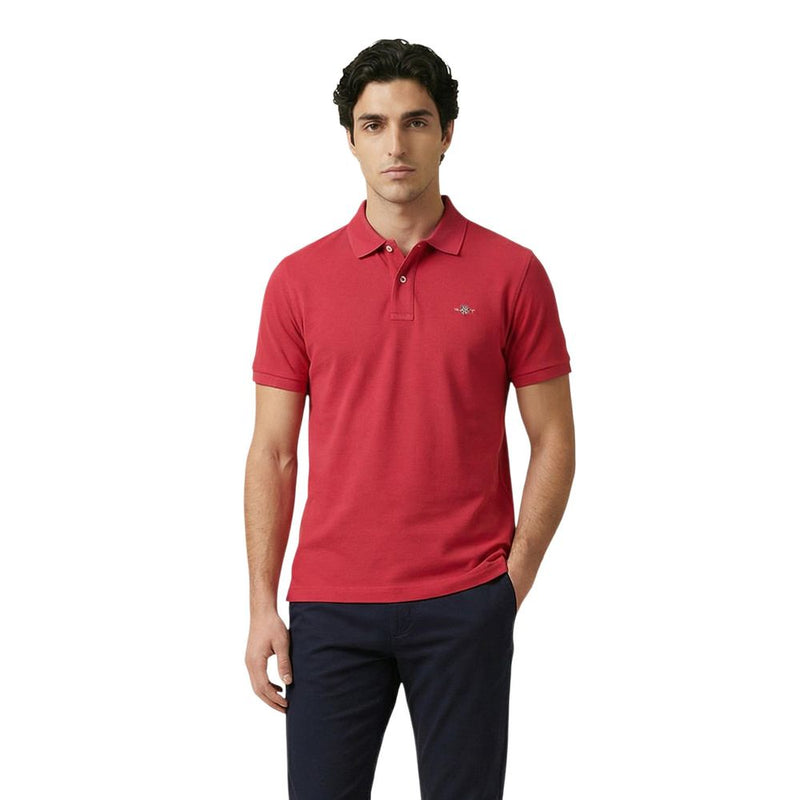 Gant Red Cotton Polo Shirt - Classic Short Sleeve Pique