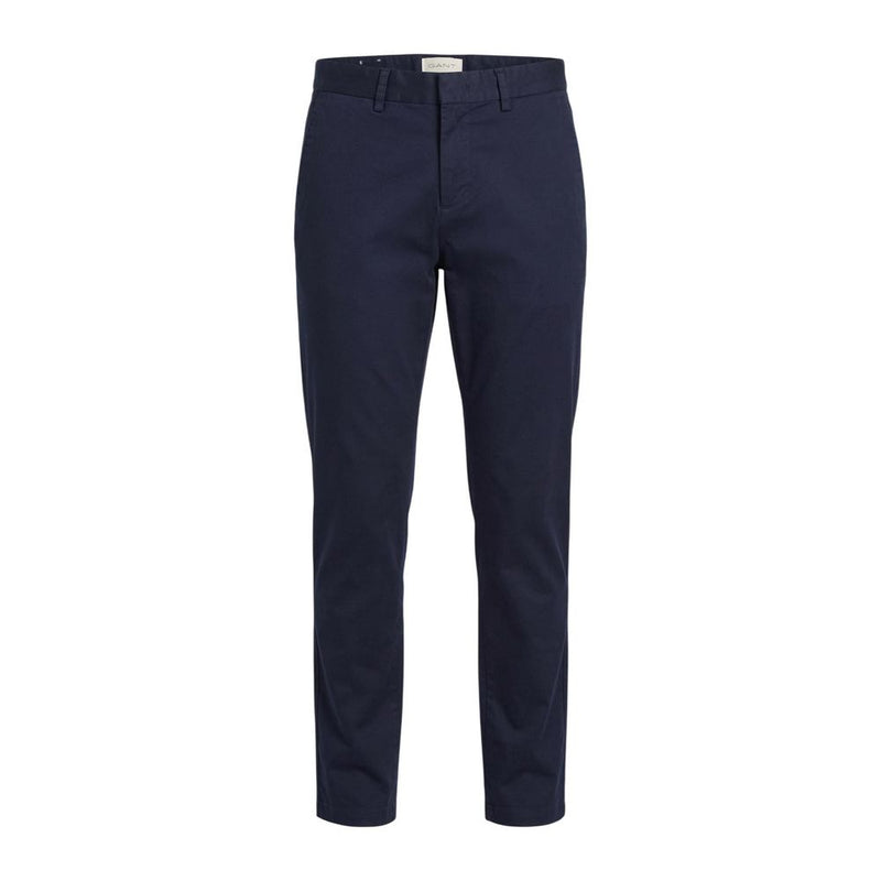 Gant Blue Cotton Skinny Pants for Men