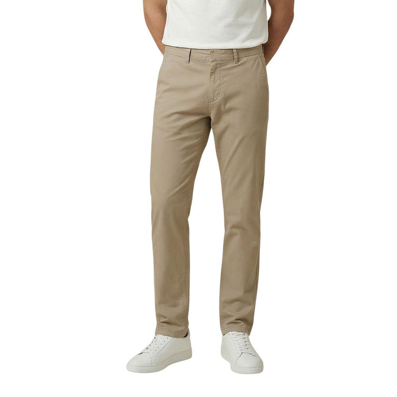 Gant Beige Cotton Skinny Pants for Men