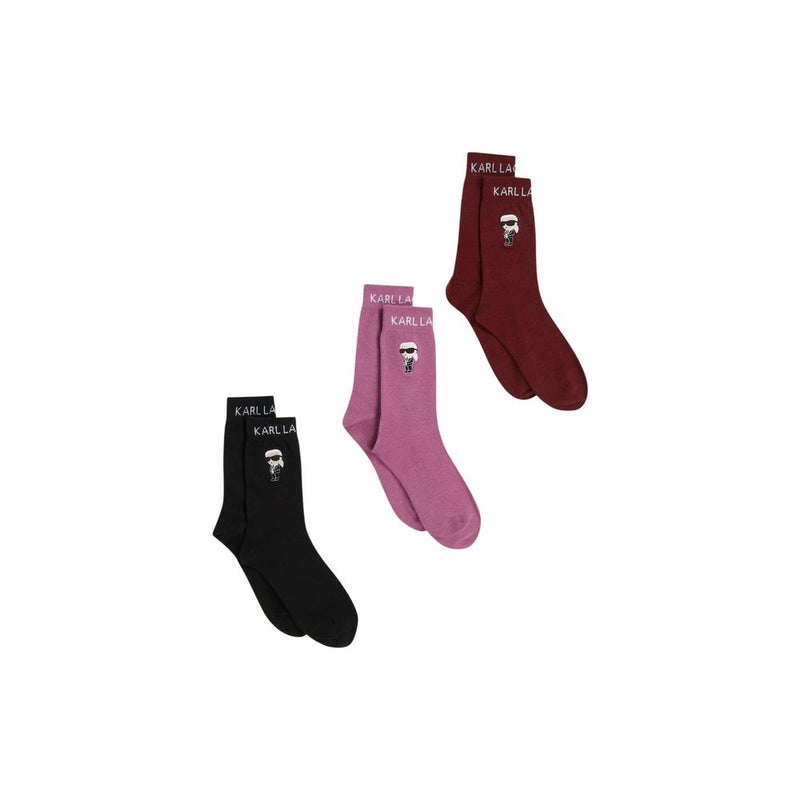 Chaussettes en Coton Roses Karl Lagerfeld K/Ikon
