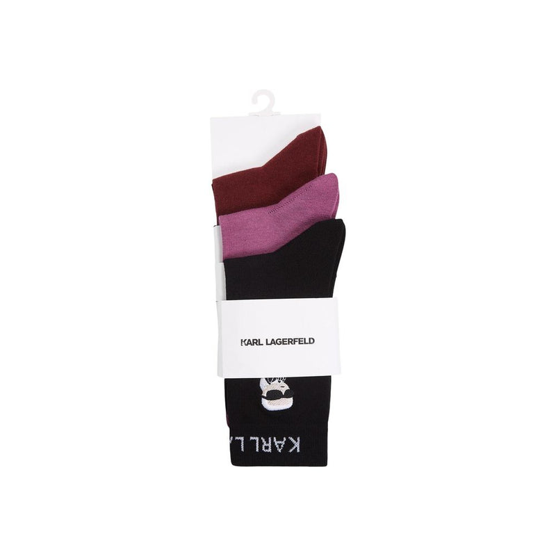 Chaussettes en Coton Roses Karl Lagerfeld K/Ikon
