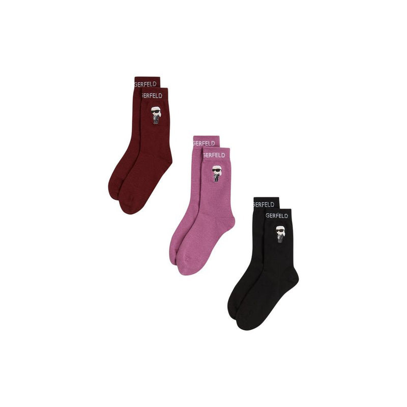 Chaussettes en Coton Roses Karl Lagerfeld K/Ikon