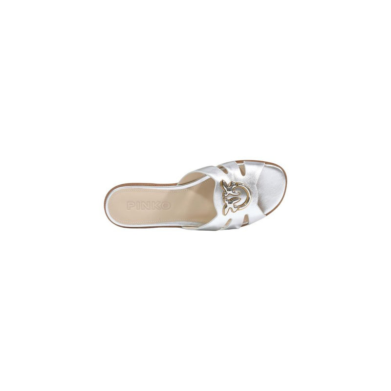 PINKO MILLY 04 SD0463 P049 White Leather Slippers for Women