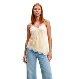 Jacqueline De Yong Beige Polyester Tank Tops