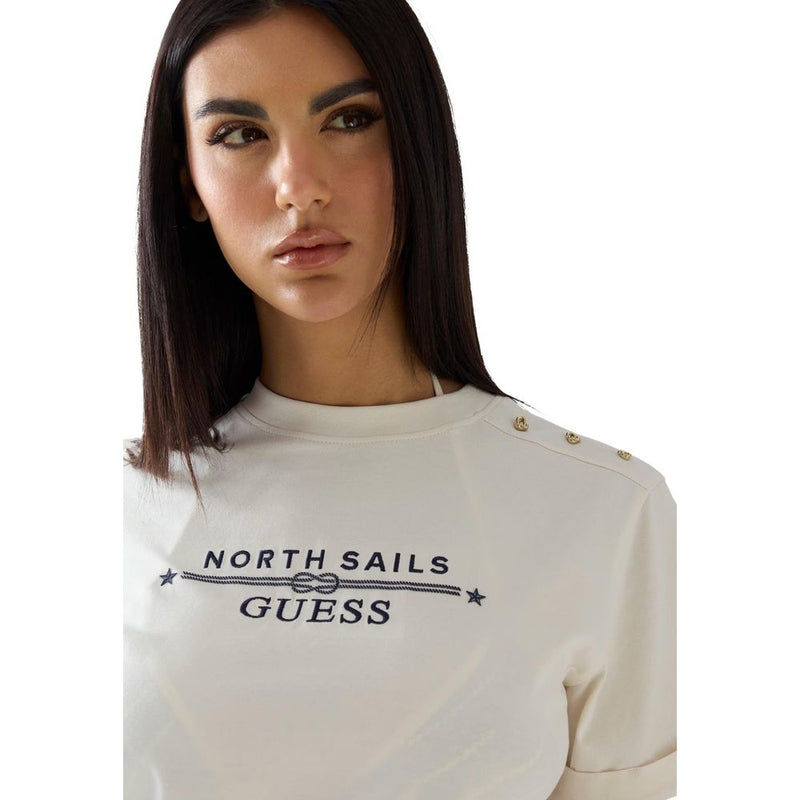 Guess GUESSXNS Logo Tee W6GI03 K2657 - T-Shirt Crème