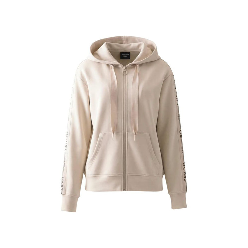 Guess GUESSXNS Beige Polyester Hoodie for Women