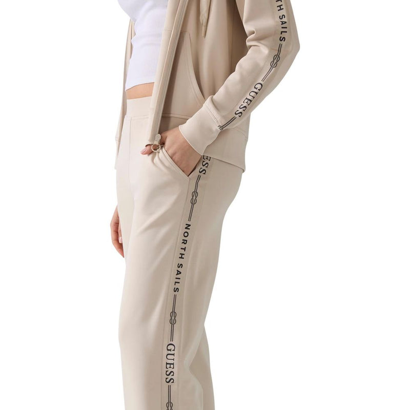 Guess Beige Polyester Joggers (GUESSXNS SWEAT PANTS W6GB29 K3282)