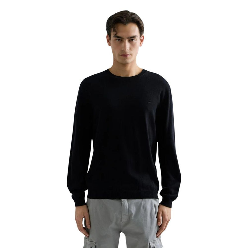 Replay REGULAR UK4851.000.G22578 Black Cotton Sweatshirt