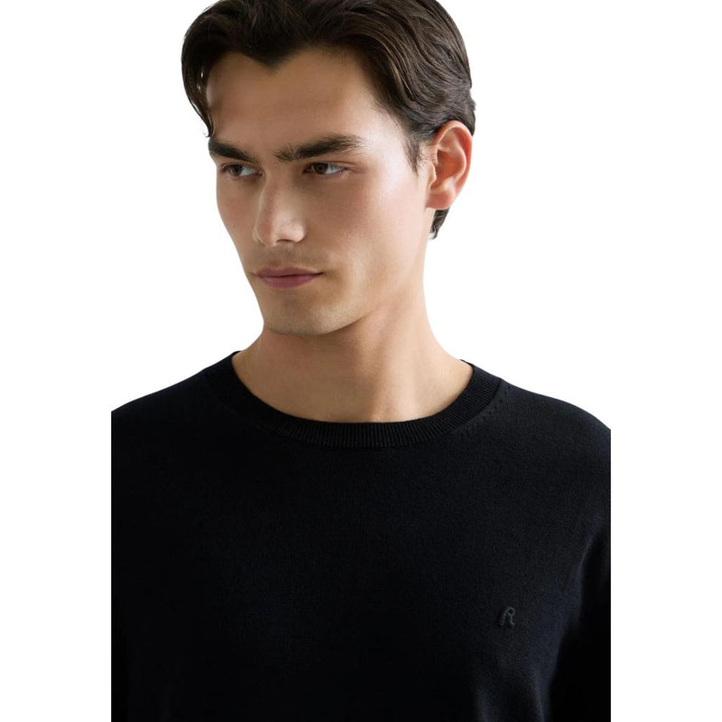 Replay REGULAR UK4851.000.G22578 Black Cotton Sweatshirt