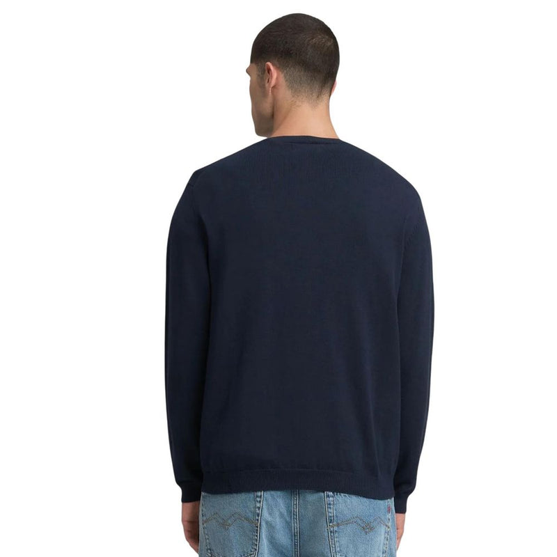 Replay Blue Cotton Sweatshirt - Iconic Men’s Knitwear