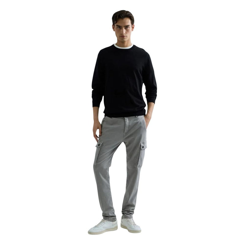 Replay REGULAR UK4851.000.G22578 Black Cotton Sweatshirt