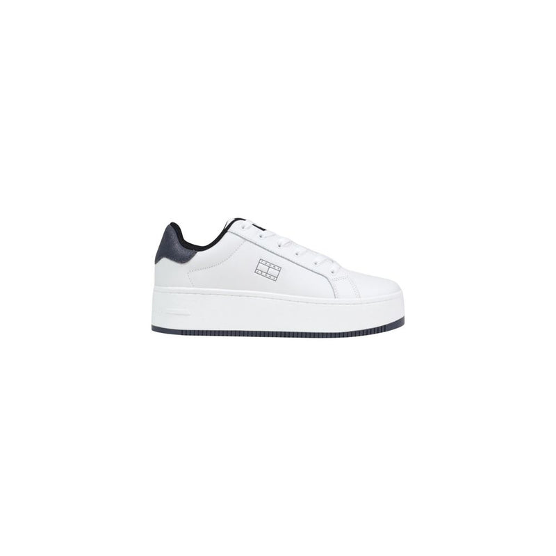 Tommy Hilfiger Jeans Women's White Leather Chunky Sneakers