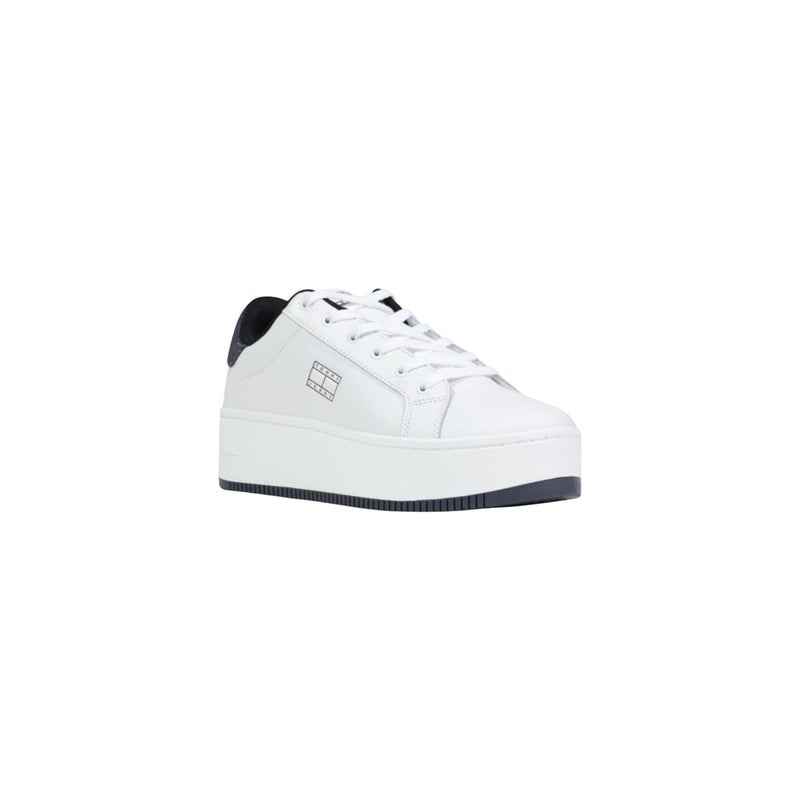 Tommy Hilfiger Jeans Women's White Leather Chunky Sneakers