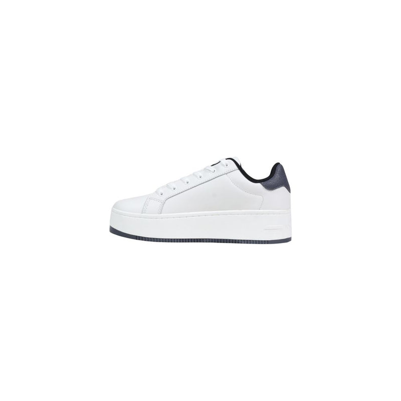 Tommy Hilfiger Jeans Women's White Leather Chunky Sneakers