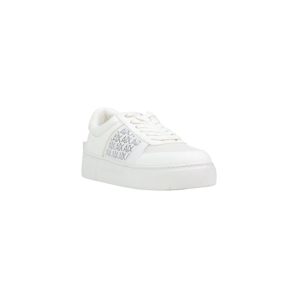 Armani Exchange White Polyamide Athletic Sneakers