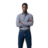 Armani Exchange Blue Polyester Dress Shirt