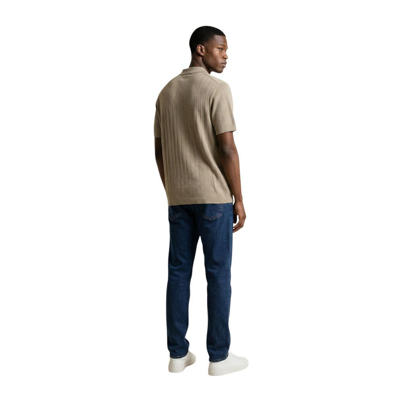 Armani Exchange Beige Cotton Polo Shirt for Men