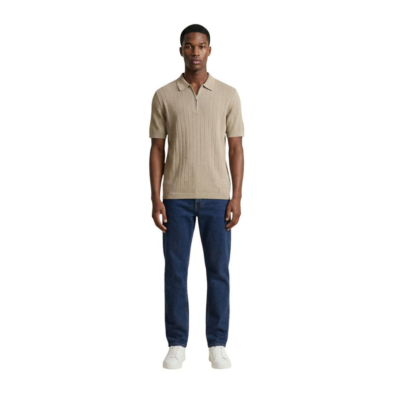 Armani Exchange Beige Cotton Polo Shirt for Men