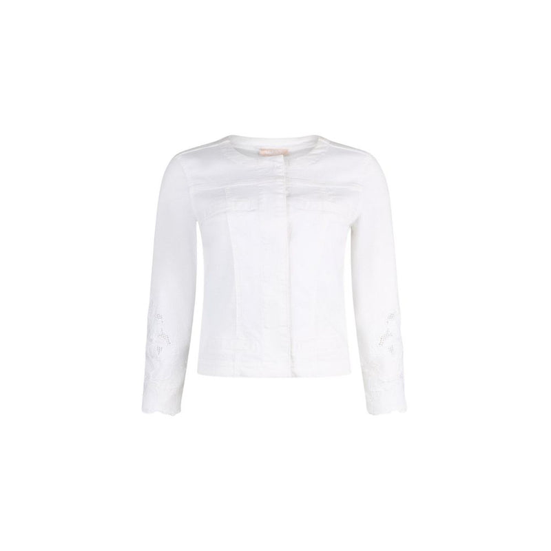 Liu Jo White Cotton Denim Jacket - KATE WA6262 T367A