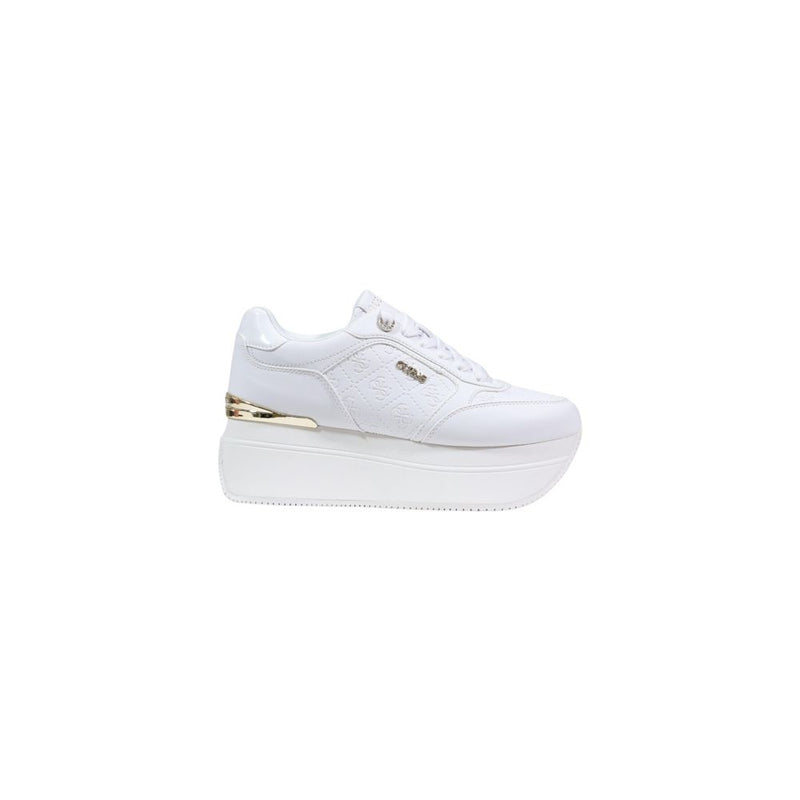 Guess CAMRIO10 Women's White Polyethylene Platform Sneakers