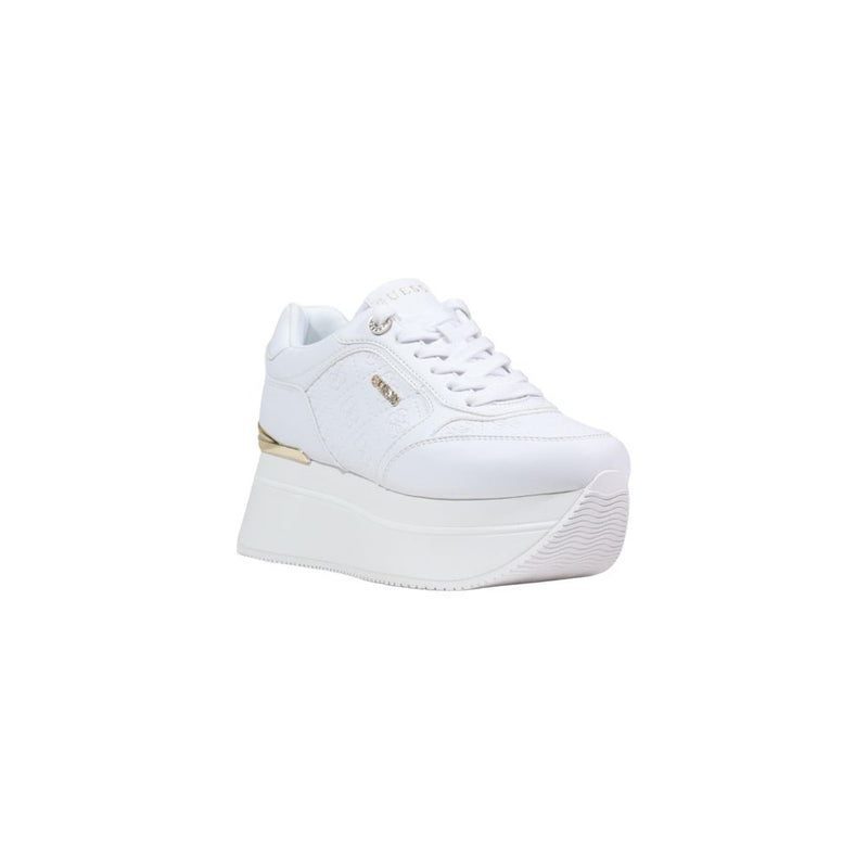 Guess CAMRIO10 Women's White Polyethylene Platform Sneakers