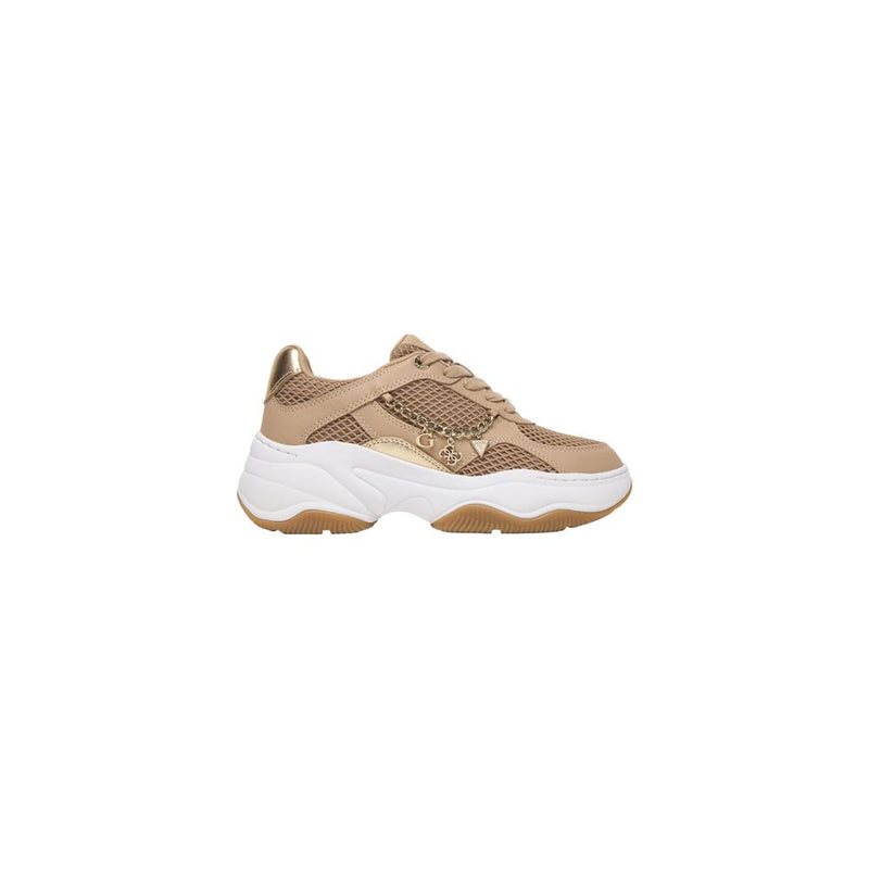 Guess HARPAA FLPHAR ELE12 Beige Chunky Sneakers for Women