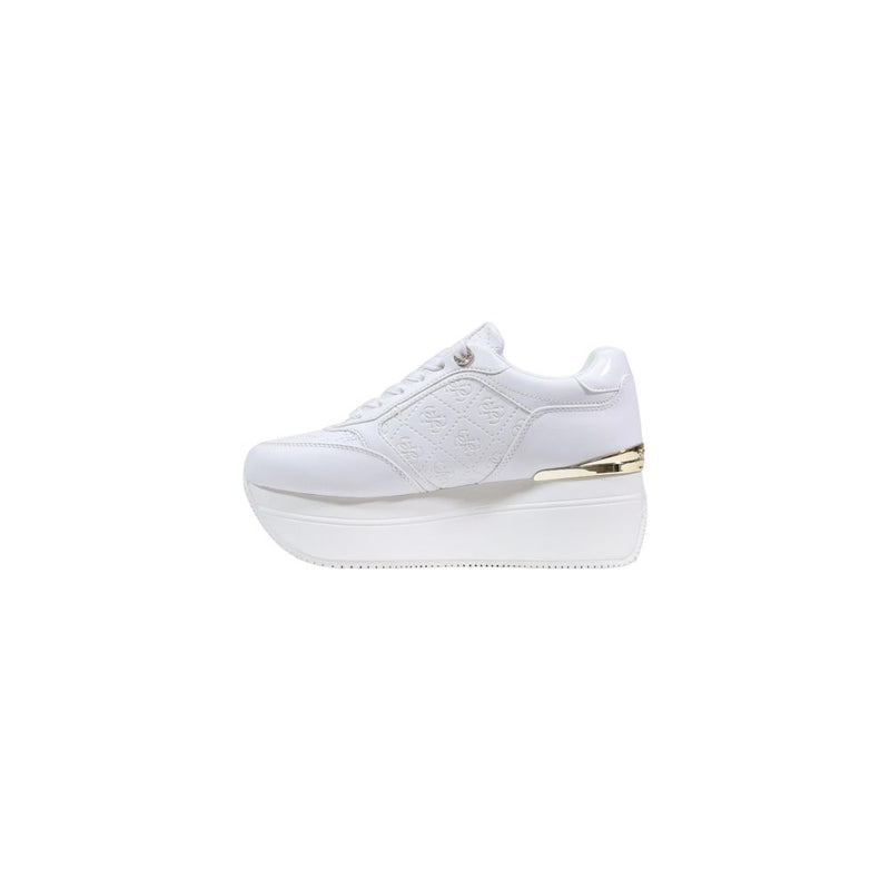 Guess CAMRIO10 Women's White Polyethylene Platform Sneakers