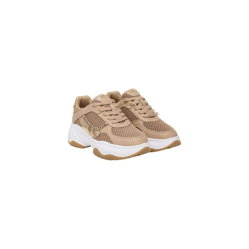 Guess HARPAA FLPHAR ELE12 Beige Chunky Sneakers for Women