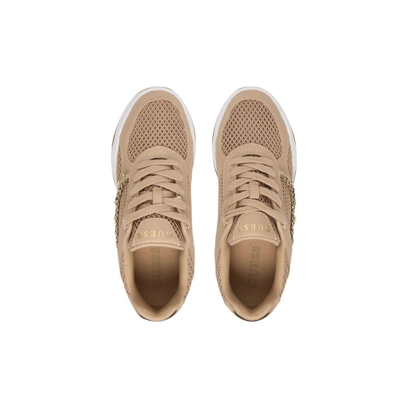 Guess HARPAA FLPHAR ELE12 Beige Chunky Sneakers for Women