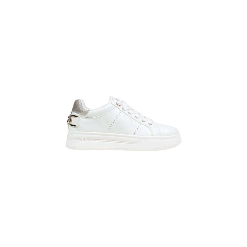 Guess WESLI FLPWES ELE12 White Polyethylene Platform Sneakers