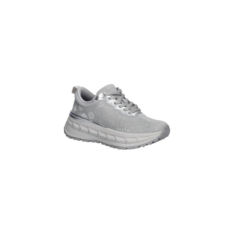 Guess RUNIT3 FLPRN3 FAB12 Silver Chunky Sneakers for Women