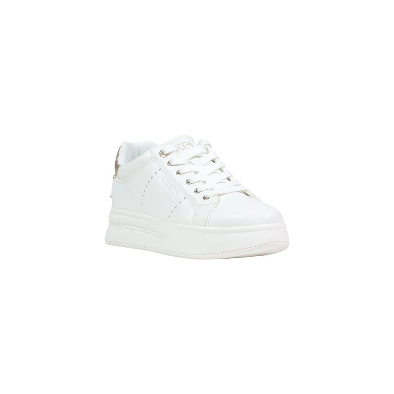 Guess WESLI FLPWES ELE12 White Polyethylene Platform Sneakers