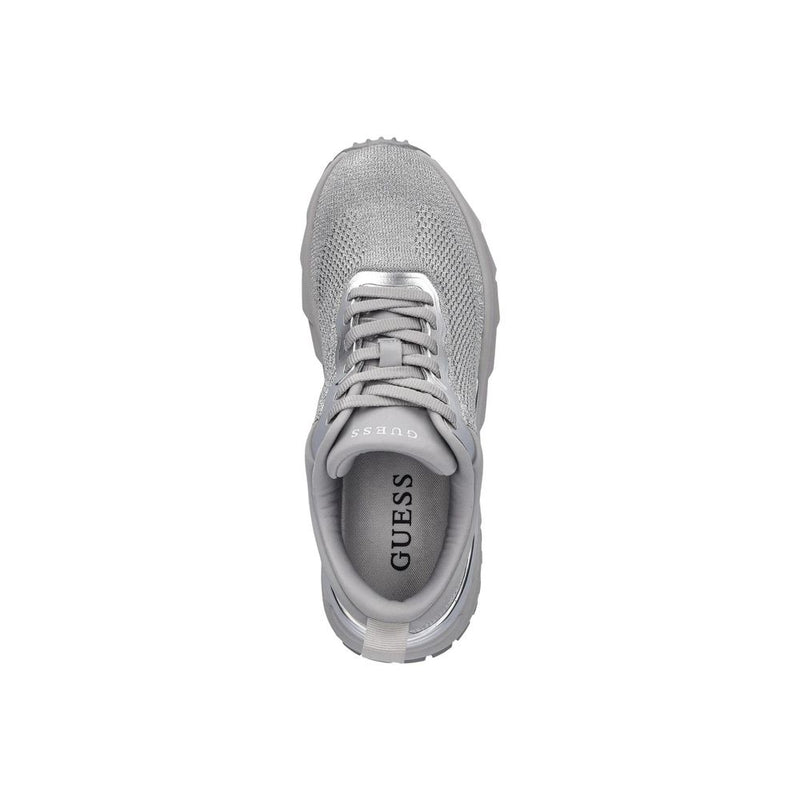 Guess RUNIT3 FLPRN3 FAB12 Silver Chunky Sneakers for Women