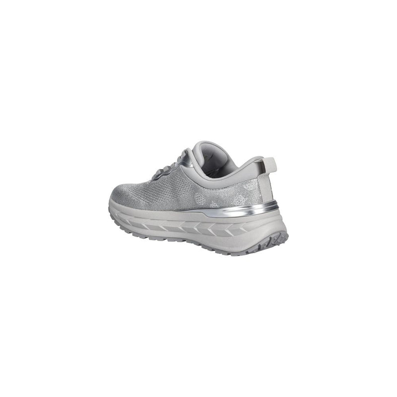 Guess RUNIT3 FLPRN3 FAB12 Silver Chunky Sneakers for Women
