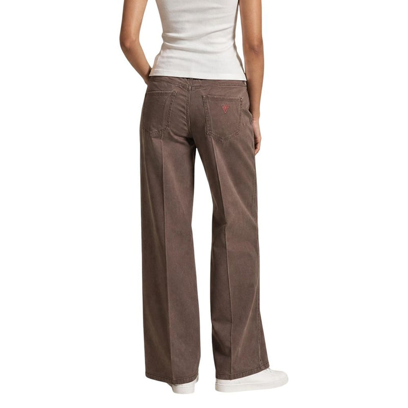 Guess Sexy Palazzo Beige Lyocell Flared Pants for Women