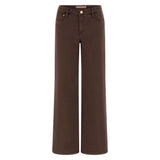 Guess Brown Lyocell Flared Pants