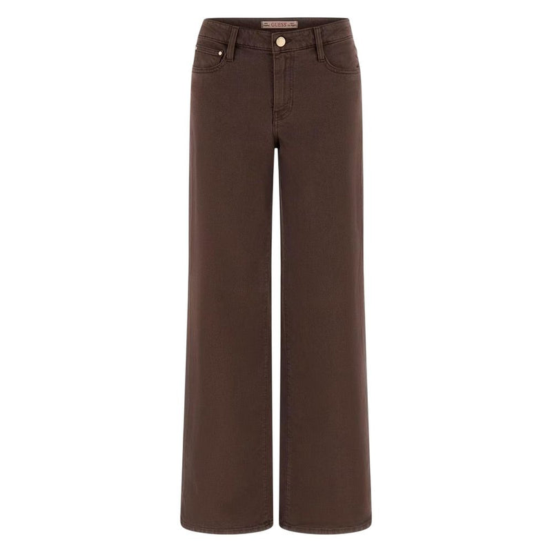 Guess Brown Lyocell Flared Pants for Women