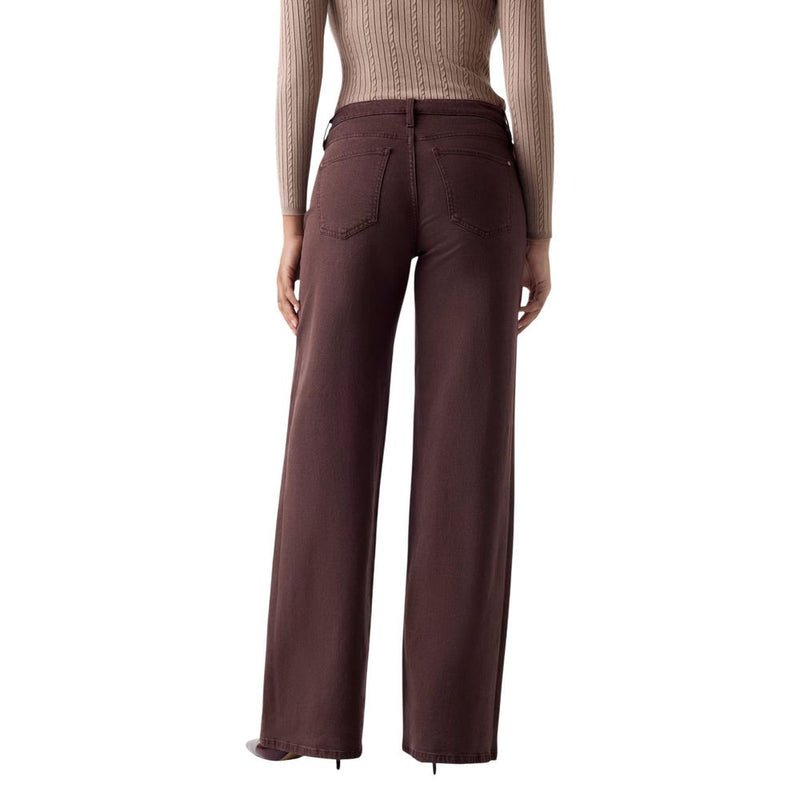 Guess Brown Lyocell Flared Pants for Women
