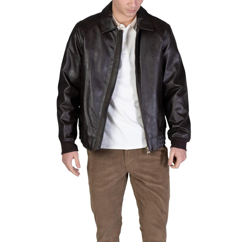 Guess Aviator Jacket M6RL0A WJ260 - Brown Polyethylene Bomber