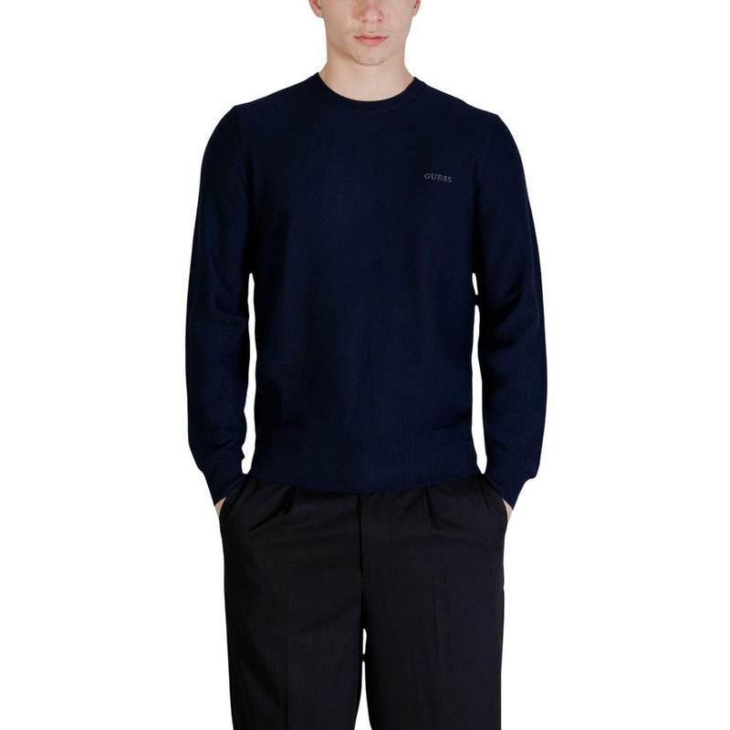 Guess Blue Lyocell Sweatshirt for Men - Elegant Comfort