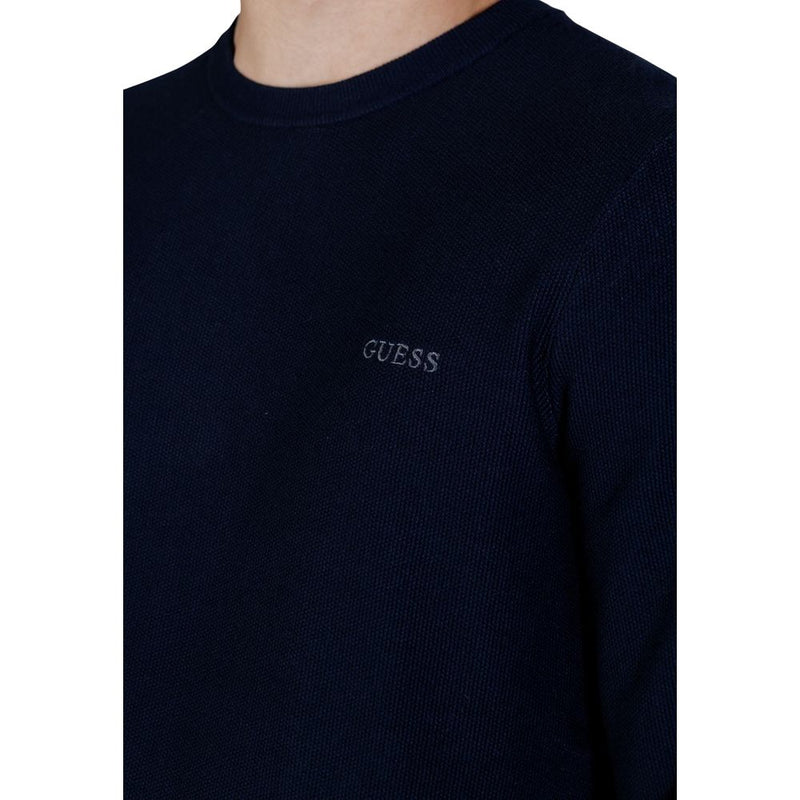 Guess Blue Lyocell Sweatshirt for Men - Elegant Comfort