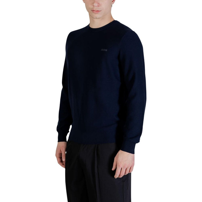 Guess Blue Lyocell Sweatshirt for Men - Elegant Comfort