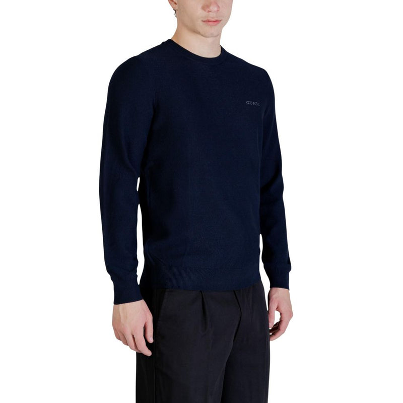 Guess Blue Lyocell Sweatshirt for Men - Elegant Comfort