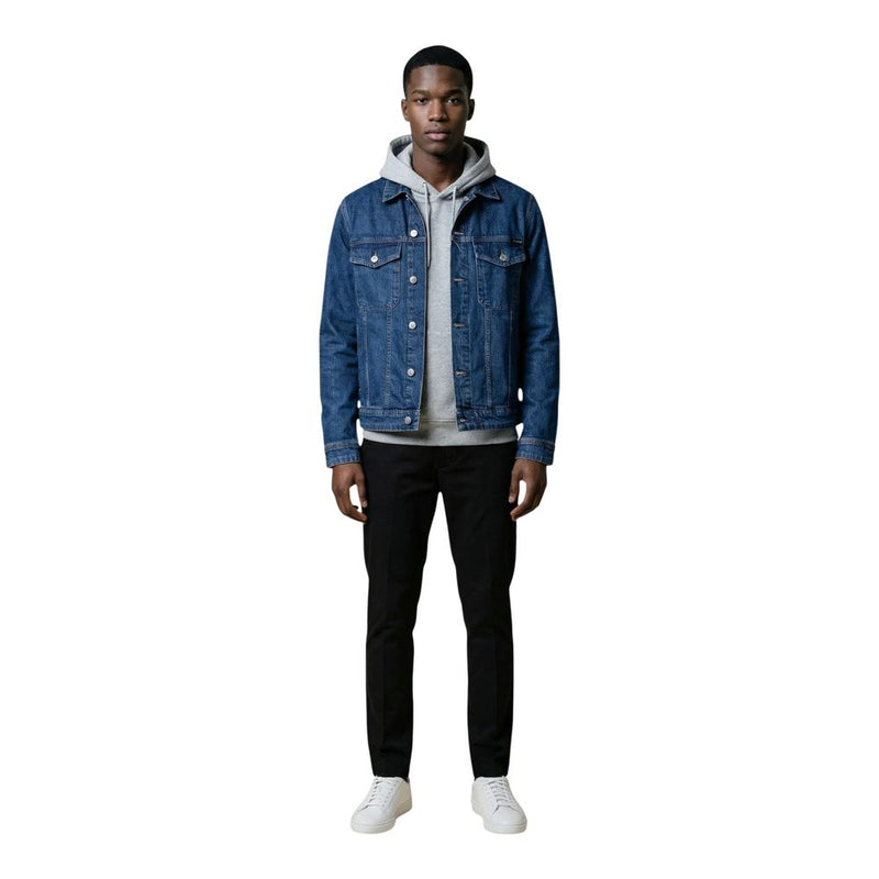 Replay Blue Cotton Denim Jacket REGULAR MV868